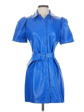 aqua faux leather dress AQUA Faux Leather Lace Dress - Exclusive